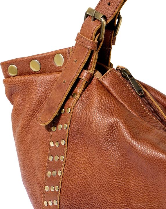 Actual product image Joe Browns Studded Buckle Washed Leather Bag