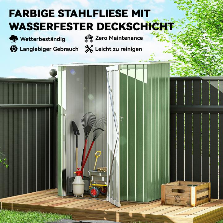 Actual product image Outsunny Equipment shed with mono-pitch roof