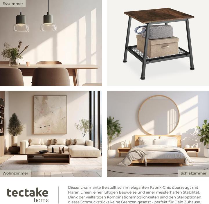 Image du produit tectake Table d’appoint Bedford