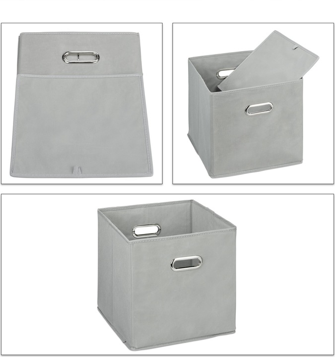 Actual product image Relaxdays 4x storage box (30 x 30 x 30 cm, 26 l)