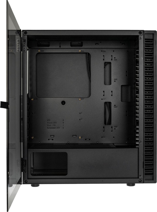 Produktbild Kolink Observatory HF Glass Core Midi Tower Case - Black No Fans