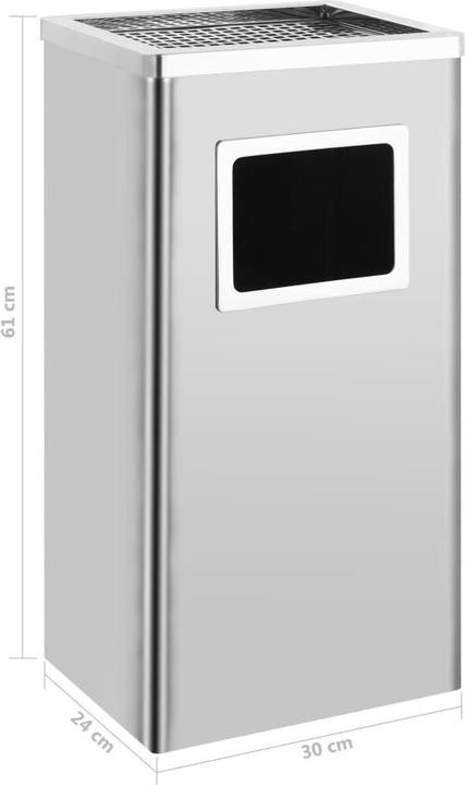 Image du produit vidaXL Aschenbecher Mülleimer (45 l)