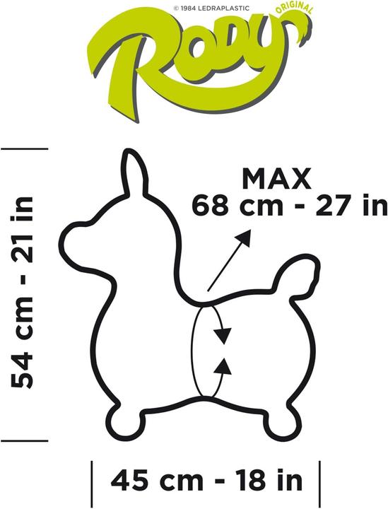 Produktbild Ledraplastic Hüpfpferd Rody