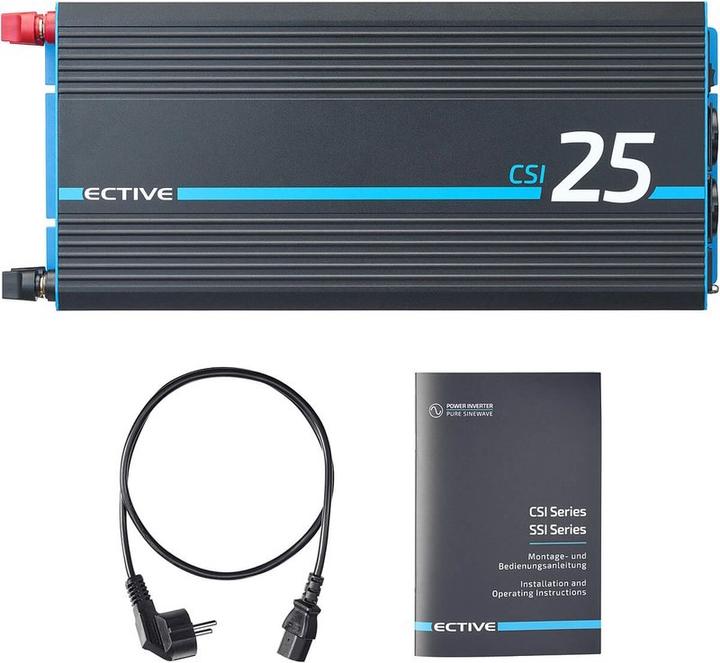 Actual product image Ective CSI252 Sine Charger Inverter 2500W/12V Sine Inverter With Charger And NVS