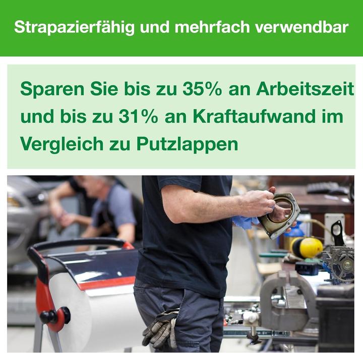 Actual product image Tork Cleaning cloths Premium 530 1-ply 43x38cm white 1 roll with 710 cloths (1 x)