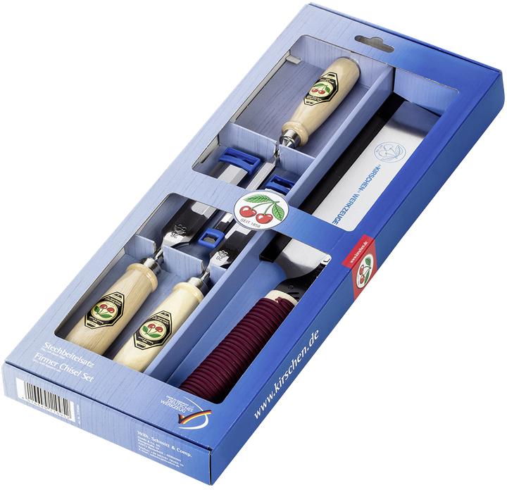 Produktbild Kirschen Stechbeitelsatz 1195 SB mit Japan-Säge 4 tlg. im Karton (26 mm)