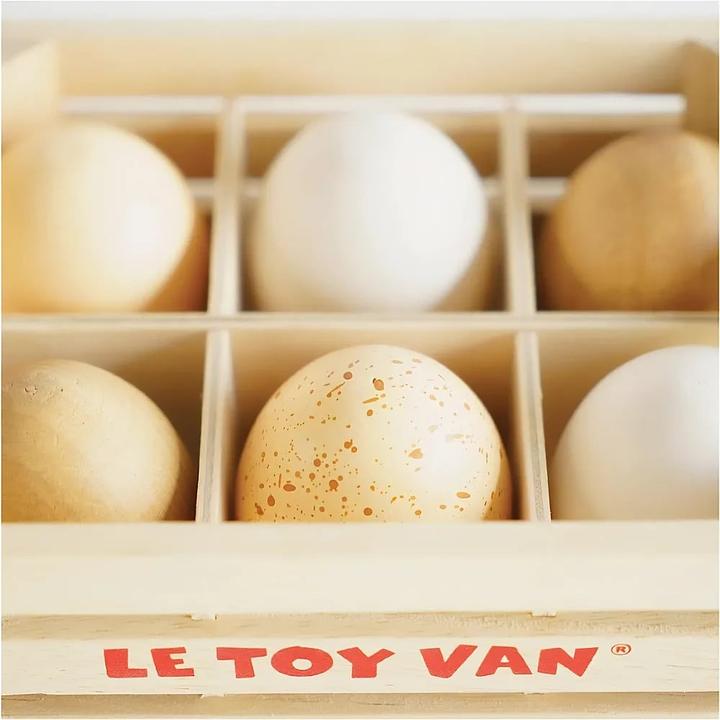 Produktbild Le Toy Van Farm Eier (6 Stück) für den Kaufladen