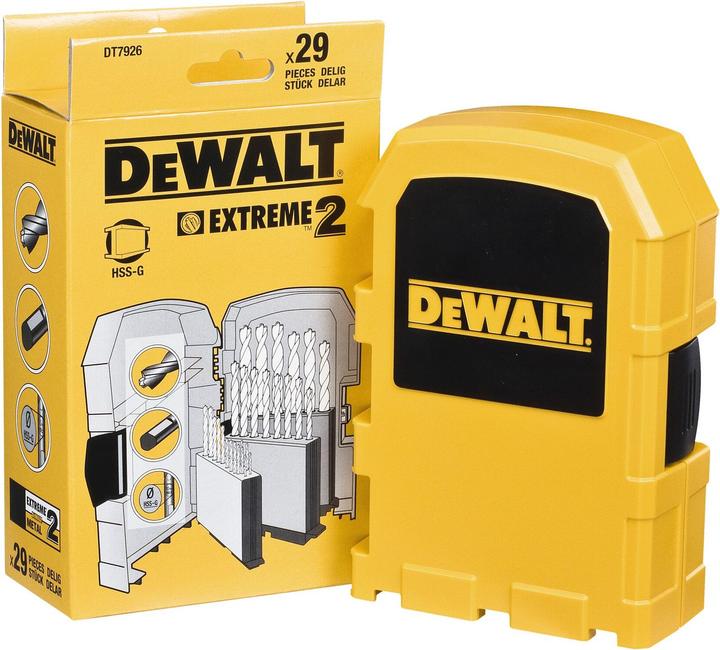 Actual product image DeWalt Extreme 2 HSSG (6 mm, 12 mm, 1 mm, 6.5 mm, 5.5 mm, 3.3 mm, 10 mm, 10.5 mm, 12.5 mm, 1.5 mm, 7 mm, 11 mm, 3 mm, 5 mm, 8.5 mm, 11.5 mm, 8 mm, 2.5 mm, 9 mm, 3.5 mm, 4.5 mm, 3.2 mm, 4.8 mm, 2 mm, 7.5 mm, 13 mm, 4.2 mm, 9.5 mm, 4 mm)