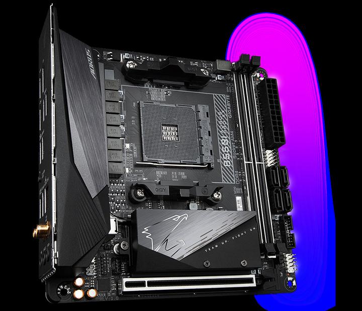 Image du produit Gigabyte B550I Aorus Pro AX (AM4, AMD B550, Mini-ITX)