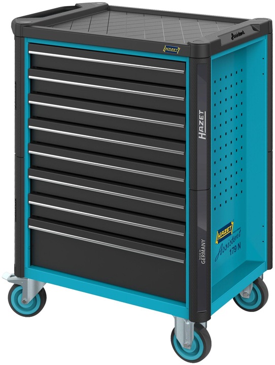 Produktbild HAZET Werkstattwagen Assistent 179N-8 ∙ Schubladen, flach: 7 x 81 x 522 x 398 mm ∙ Schubladen, hoch… (8 x)
