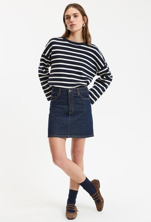 Produktbild La Redoute Collections Gestreifter Pullover mit Rundhalsausschnitt (L)