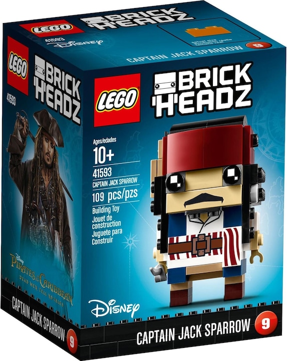 Immagine prodotto LEGO BrickHeadz Capitano Jack Sparrow (41593, LEGO Brickheadz)