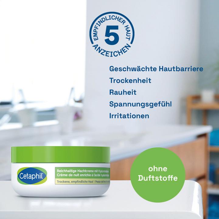 Produktbild Cetaphil Daily Essentials Reichhalt Nachtcreme mit Hyaluronsäure (48 ml, Nachtcreme)