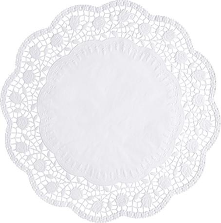 Papstar Punte per torte rotonde bianche (100 x)
