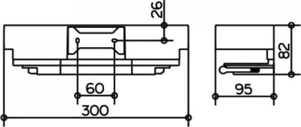 Productafbeelding Keuco Douchemand EDITION 11 met glasknijper bro gebü