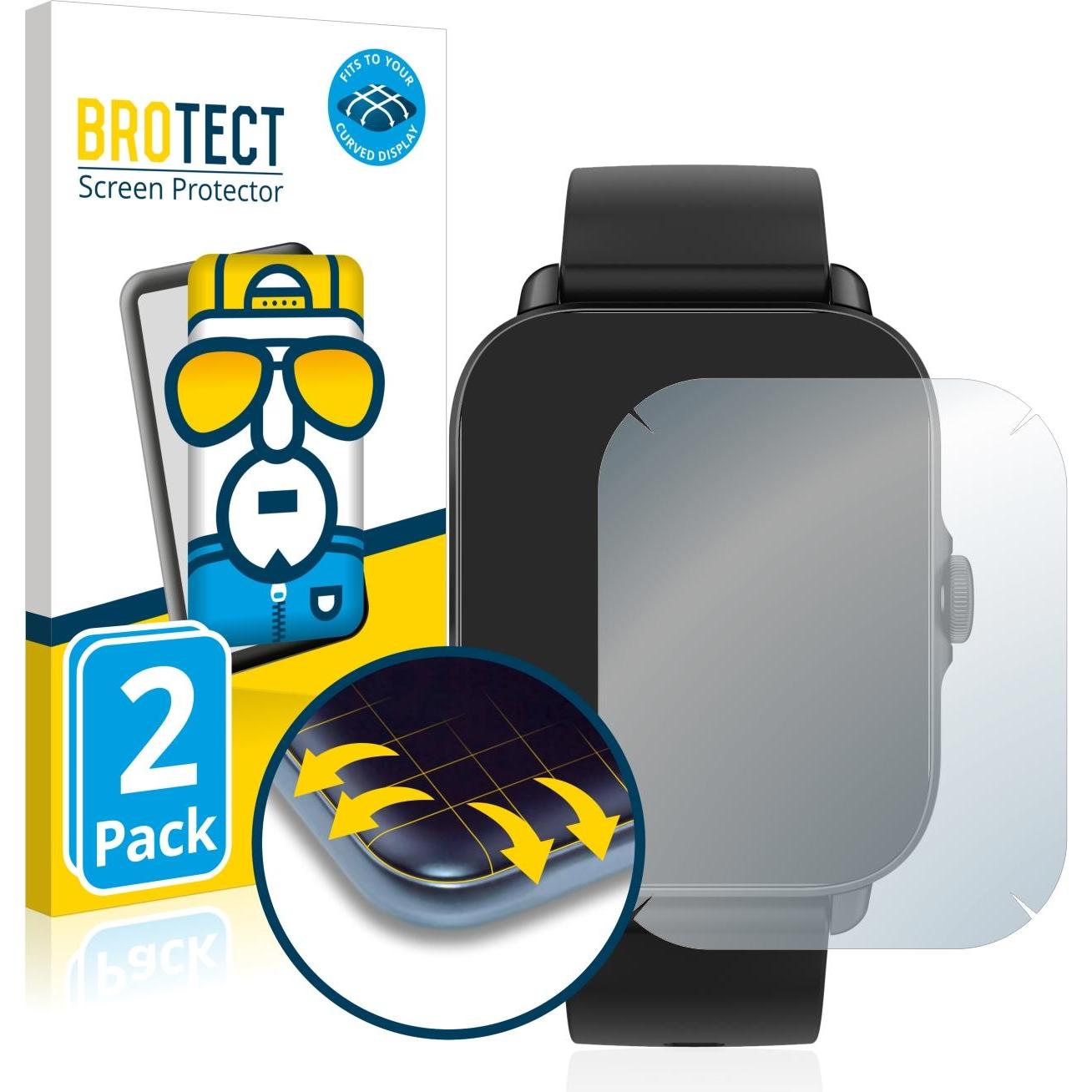 Thumbnail - BROTECT Full-Cover Displayschutz, Smartwatch Schutzfolie, Transparent
