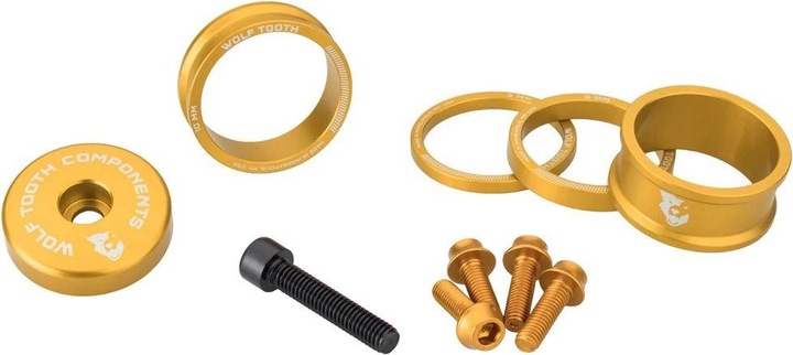Produktbild Wolf Tooth Anodized Bling Kit Aheadkappe- und Spacer-Set