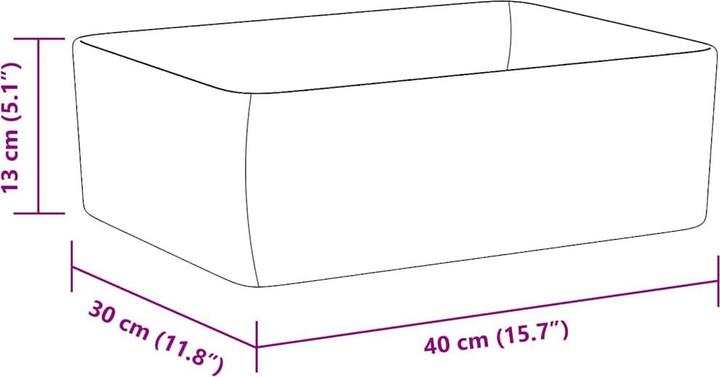 Image du produit vidaXL Becken (400 mm, 300 mm)