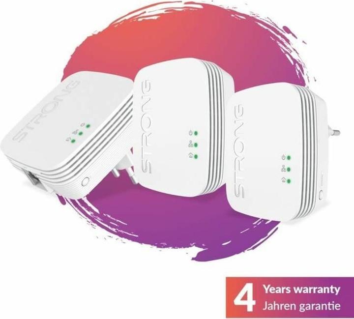 Image du produit Strong POWERLINE WI-FI 600 V2 KIT (600Mb) - Pack de 2 (600 Mbit/s)