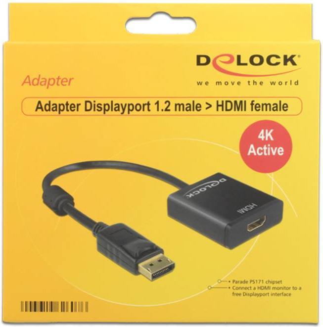 Produktbild Delock 62607 DP zu (HDMI, 16 cm)