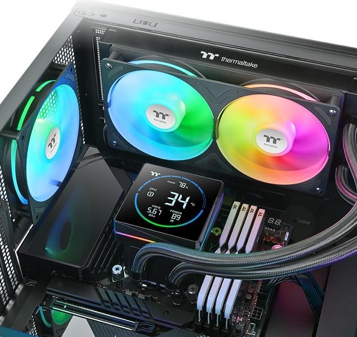 Image du produit Thermaltake TH240-S V3 ARGB Sync AIO Black (120 mm, 2x)