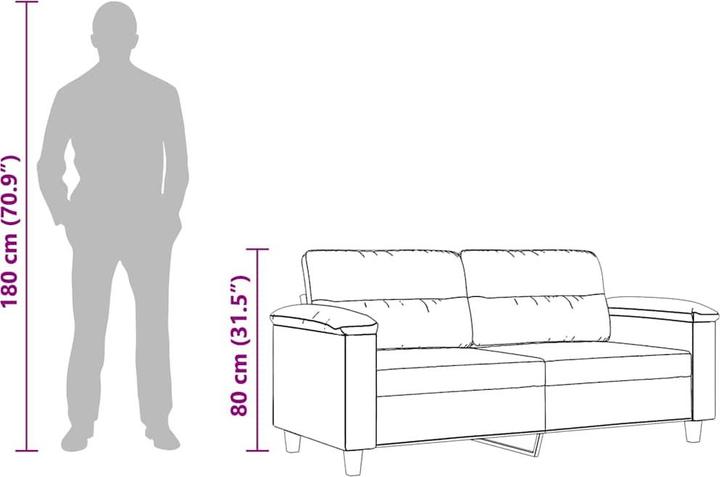Produktbild vidaXL 2-Sitzer-Sofa (2-Sitzer)