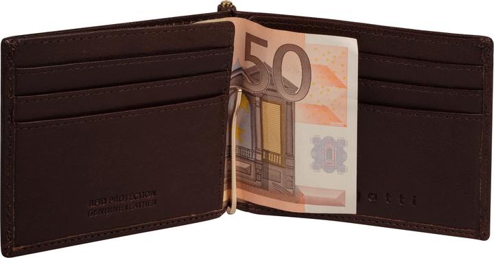 Actual product image Bugatti Neaples Geldbörse Leder 11 cm Geldscheinklammer