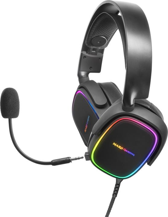 Actual product image Mars Gaming Casque Micro Gamer Mhax RGB (Noir) (Cable)