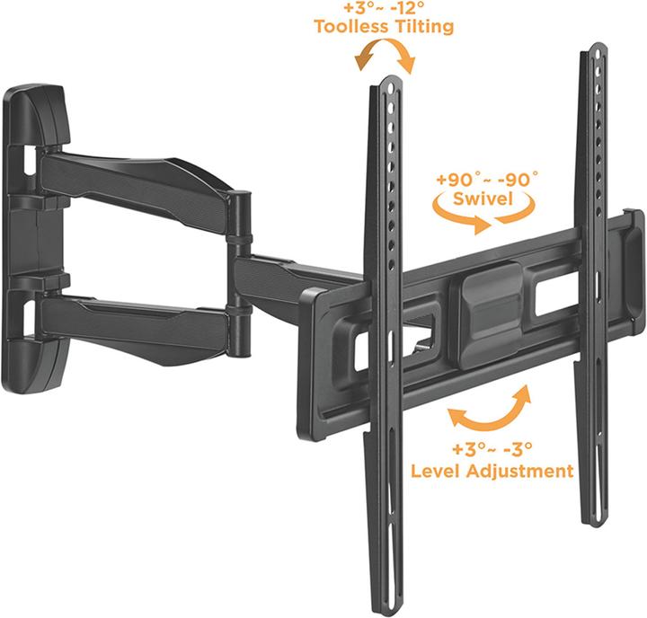 Image du produit Value Support mural pour TV, flexible, élégant (Mur, 70", 35 kg)