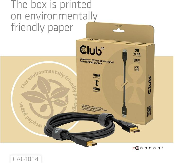 Produktbild Club 3D DisplayPort – DisplayPort (2 m)