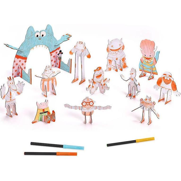 Thumbnail - Djeco 3D Bau- & Malset Monster