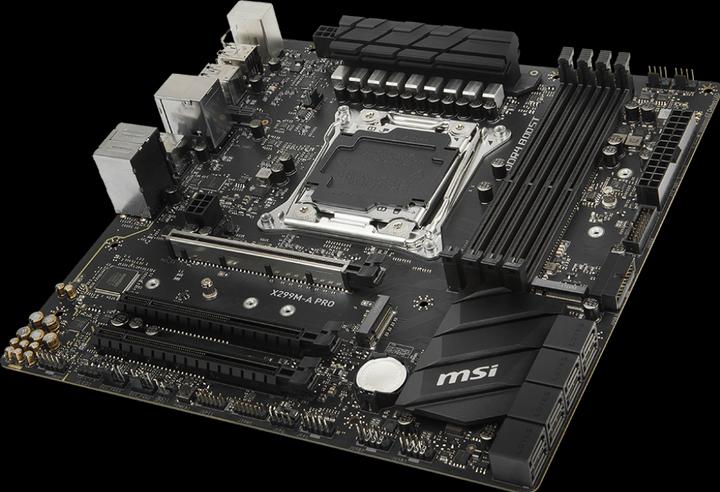 Actual product image MSI X299m-A Pro (LGA 2066, Intel X299, mATX)