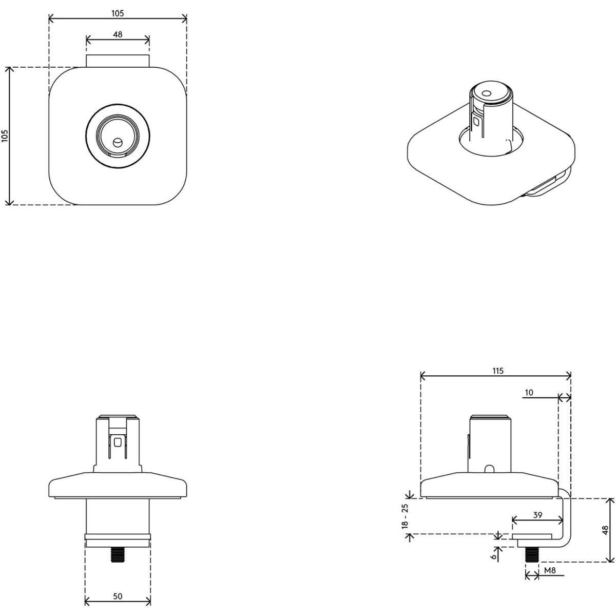 Thumbnail - Dataflex 65.930, Monitor Halterung, Weiss