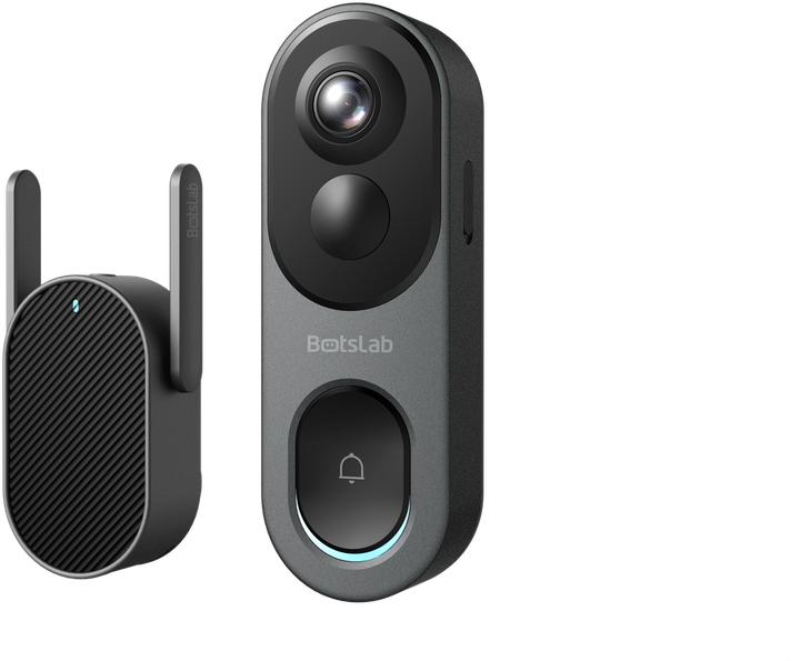 Immagine prodotto Botslab Campanello video, capacità 6400mAh, visione grandangolare a 180°, memoria interna 32G, rilevamento (WiFi)