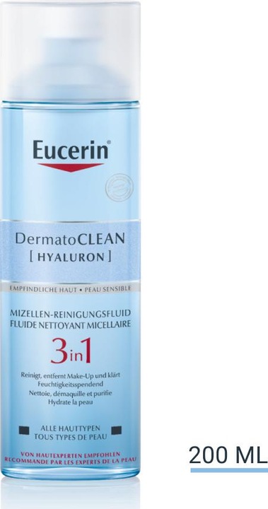 Image du produit Eucerin DermatoCLEAN Eau micellaire 3en1 (Eau micellaire, 200 ml)