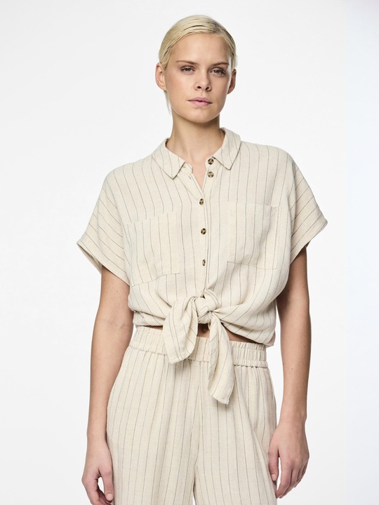 Produktbild Pieces PCVINSTY Bluse aus Leinengemisch (XS)