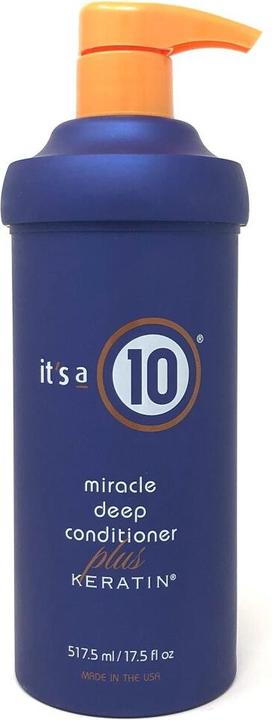 Actual product image It's A 10 Miracle Deep Conditioner Plus KERATIN 517.5ml/ 17.5oz (500 ml)