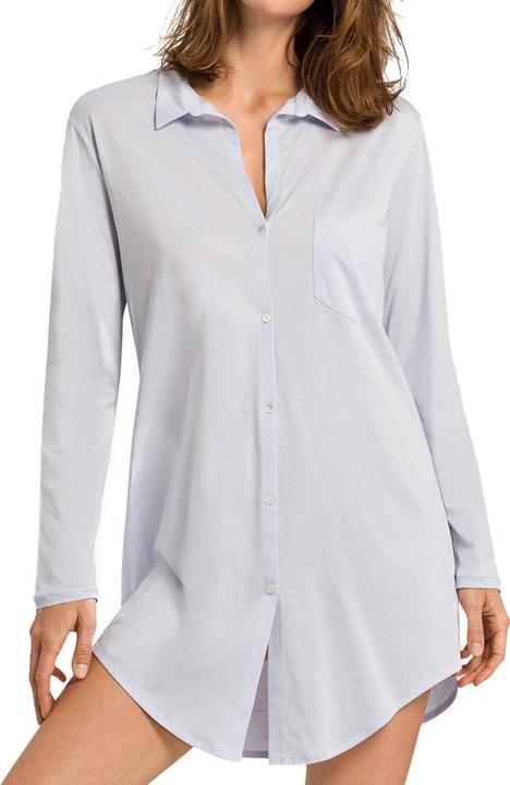 Image du produit Hanro Chemise de nuit Cotton Deluxe - longueur 90 cm - manches longues (L)