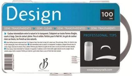 Image du produit Beautynails Bna Design Semi-Transparent Tips X100 (Ongles artificiels)