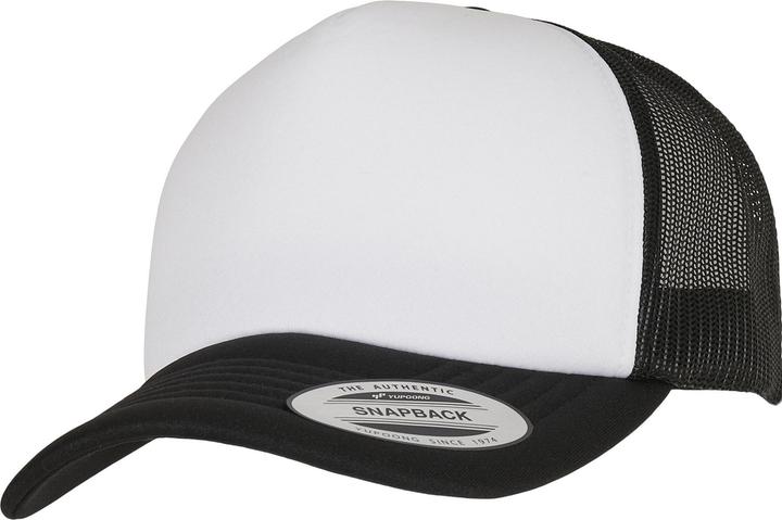 Produktbild Flexfit YP Classics® Curved Foam Trucker Cap – White Front - 19597 (One Size)