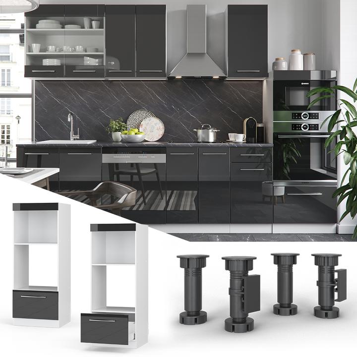 Produktbild Vicco Mikrowellenschrank Fame-Line (60 x 60 x 153 cm)