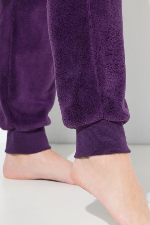 Produktbild Ulla Popken Homewear-Hose, Plüsch, Elastikbund, Bindeband (56)