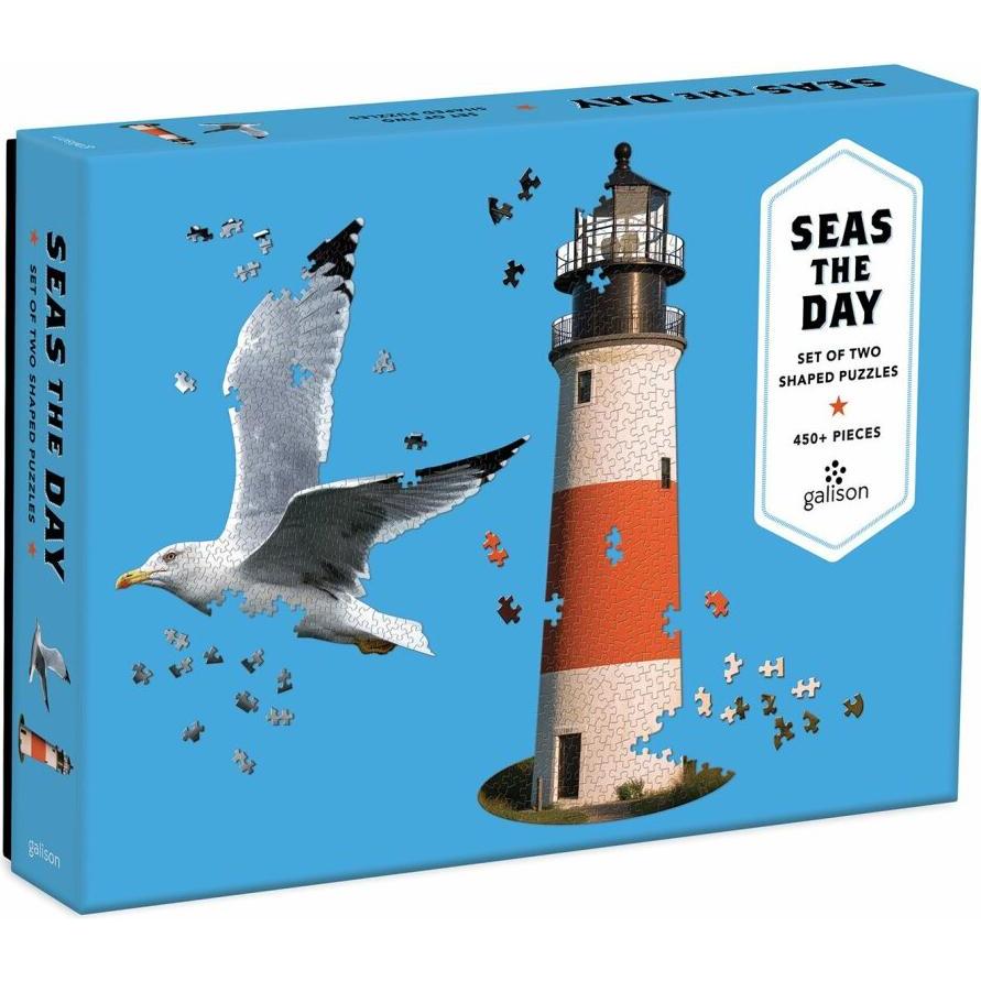 Abrams & Chronicle Seas The Day 2 in 1 Shaped Puzzle (450 Teile)