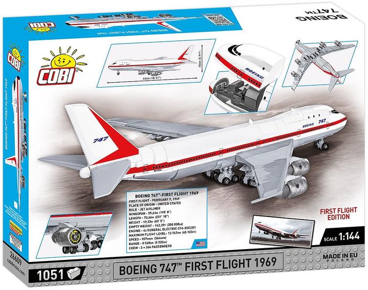 Actual product image Cobi Boeing 747 First Flight 1969