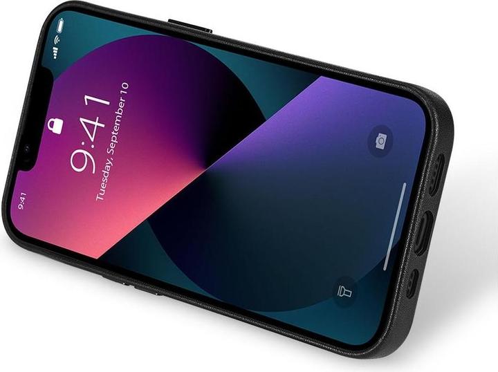 Image du produit Nevox StyleShell PRO - iPhone 15 Plus 6.7" - cuir véritable - compatible avec MagSafe, noir (Apple iPhone 15 Plus)