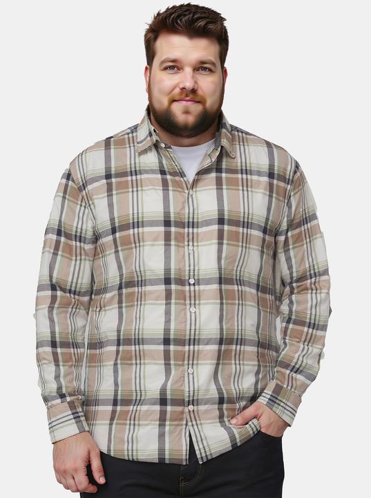 Produktbild Boston Park Leinenmix-Karohemd, Langarm, Kentkragen, Comfort Fit (L)