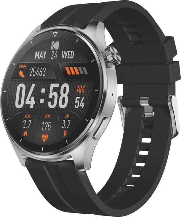 Kodak Smart Watch SW-7202 Silver case with Black band