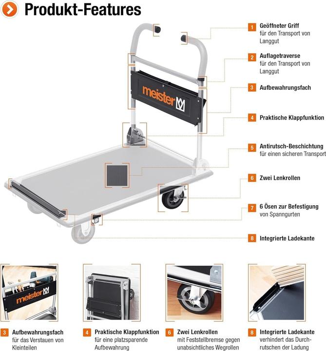 Actual product image Meister Platform trolley (300 kg)