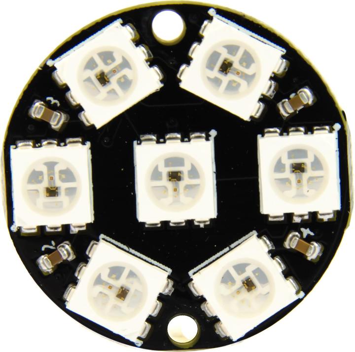 Actual product image Purecrea Neopixel Round 7x WS2812 RGB LED