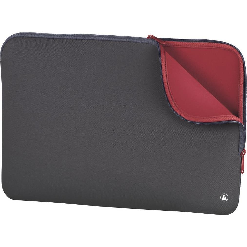 Hama Neoprene", bis 40 cm (15,6 (15.60", Universal), Notebooktasche, Grau, Rot